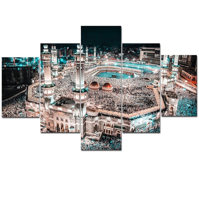 خمسة لوحات فنية للحرم الشريف - Taamoul